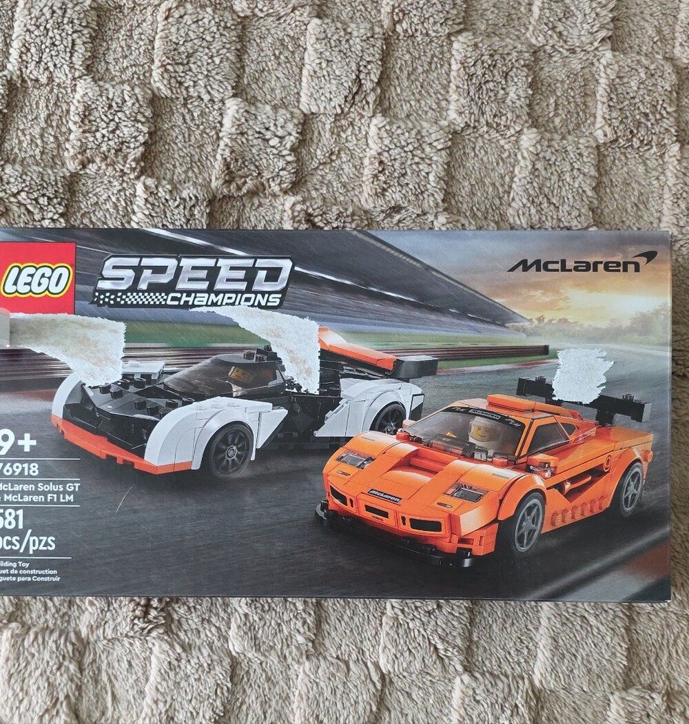 Lego Speed Champions Orange and White McLaren Racing Set